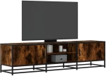 vidaXL Έπιπλο Τηλεόρασης Καπνιστή Δρυς 160x35x41 εκ Επεξ. Ξύλο/Μέταλλο
