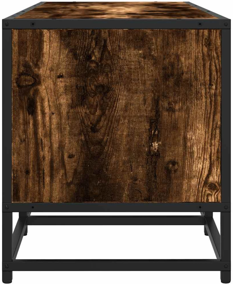 vidaXL Έπιπλο Τηλεόρασης Καπνιστή Δρυς 160x35x41 εκ Επεξ. Ξύλο/Μέταλλο