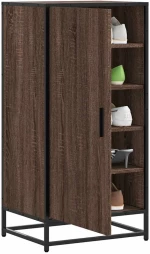 vidaXL Ράφι παπουτσιών καφέ δρυς 48x38x97,5 cm Κατασκευασμένο ξύλο