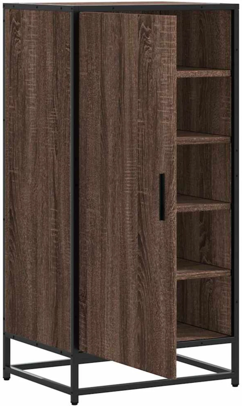 vidaXL Ράφι παπουτσιών καφέ δρυς 48x38x97,5 cm Κατασκευασμένο ξύλο