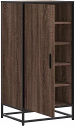 vidaXL Ράφι παπουτσιών καφέ δρυς 48x38x97,5 cm Κατασκευασμένο ξύλο