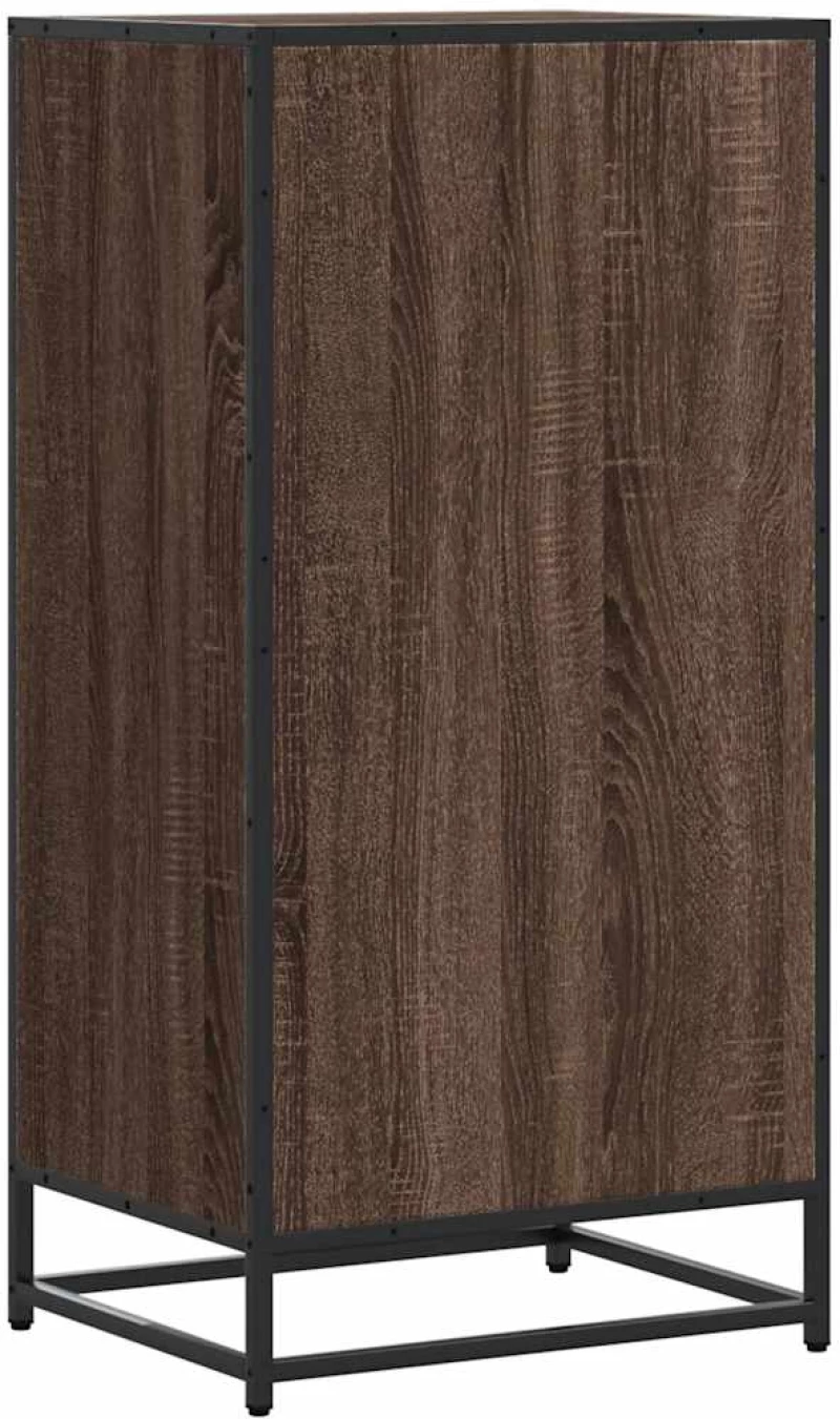 vidaXL Ράφι παπουτσιών καφέ δρυς 48x38x97,5 cm Κατασκευασμένο ξύλο