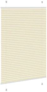 vidaXL Πλισέ περσίδα Κρέμα 90x100 cm Πλάτος υφάσματος 89,4 cm