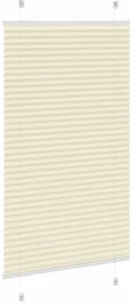 vidaXL Πλισέ περσίδα Κρέμα 75x150 cm Πλάτος υφάσματος 74,4 cm