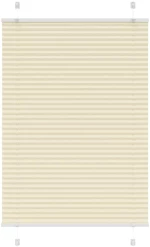 vidaXL Πλισέ περσίδα Κρέμα 85x150 cm Πλάτος υφάσματος 84,4 cm