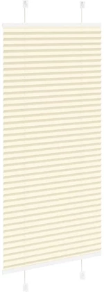 vidaXL Πλισέ περσίδα Κρέμα 60x100 cm Πλάτος υφάσματος 59,4 cm