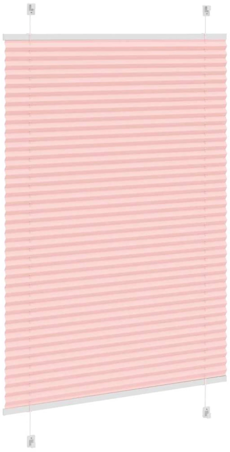vidaXL Πλισέ περσίδα ροζ 90x150 cm Πλάτος υφάσματος 89,4 cm