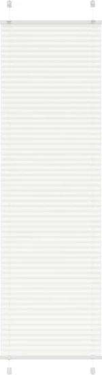 vidaXL Πλισέ περσίδα Λευκό 60x200 cm Πλάτος υφάσματος 59,4 cm