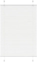 vidaXL Πλισέ περσίδα Λευκό 100x150 cm Πλάτος υφάσματος 99,4 cm