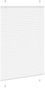 vidaXL Πλισέ περσίδα Λευκό 100x150 cm Πλάτος υφάσματος 99,4 cm