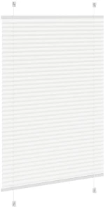 vidaXL Πλισέ περσίδα Λευκό 100x150 cm Πλάτος υφάσματος 99,4 cm