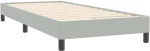 vidaXL Box Spring κρεβάτι με στρώμα ανοιχτό γκρι 80x220 cm Βελούδινο