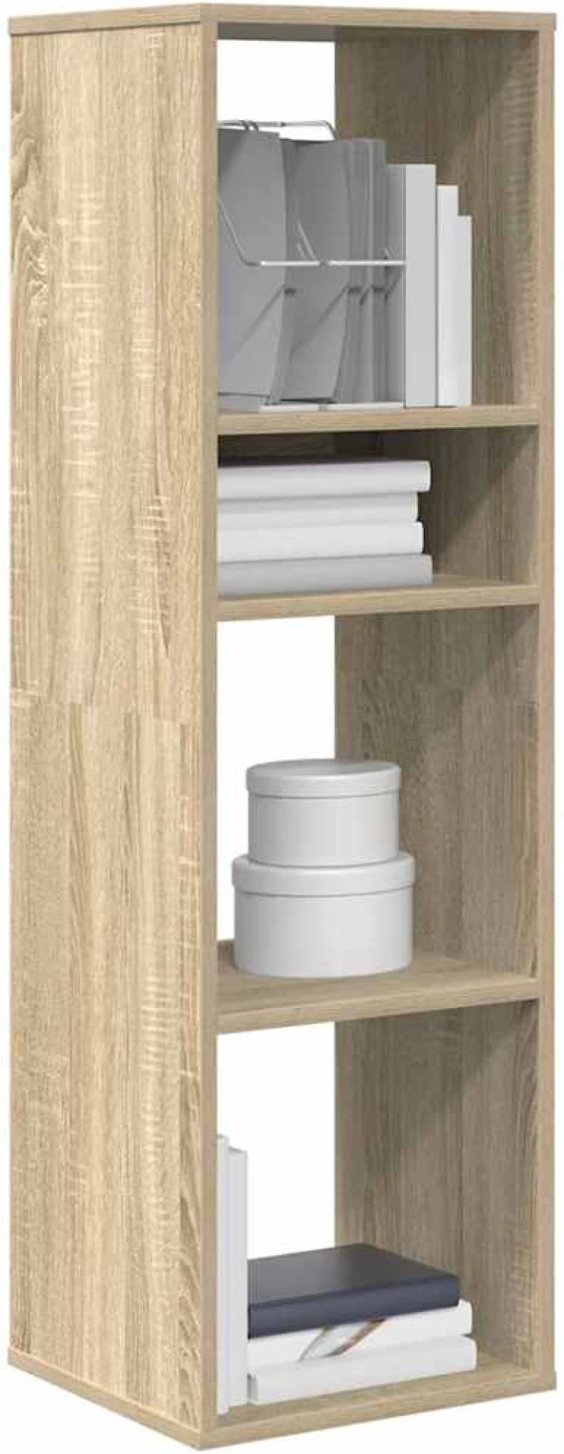 vidaXL Βιβλιοθήκη Χρώμα Sonoma Δρυς 34x31x112 εκ. Επεξεργασμένο Ξύλο