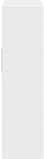 vidaXL Βιβλιοθήκη με 5 Ράφια Λευκή 66x31x112 εκ. Επεξεργασμένο Ξύλο