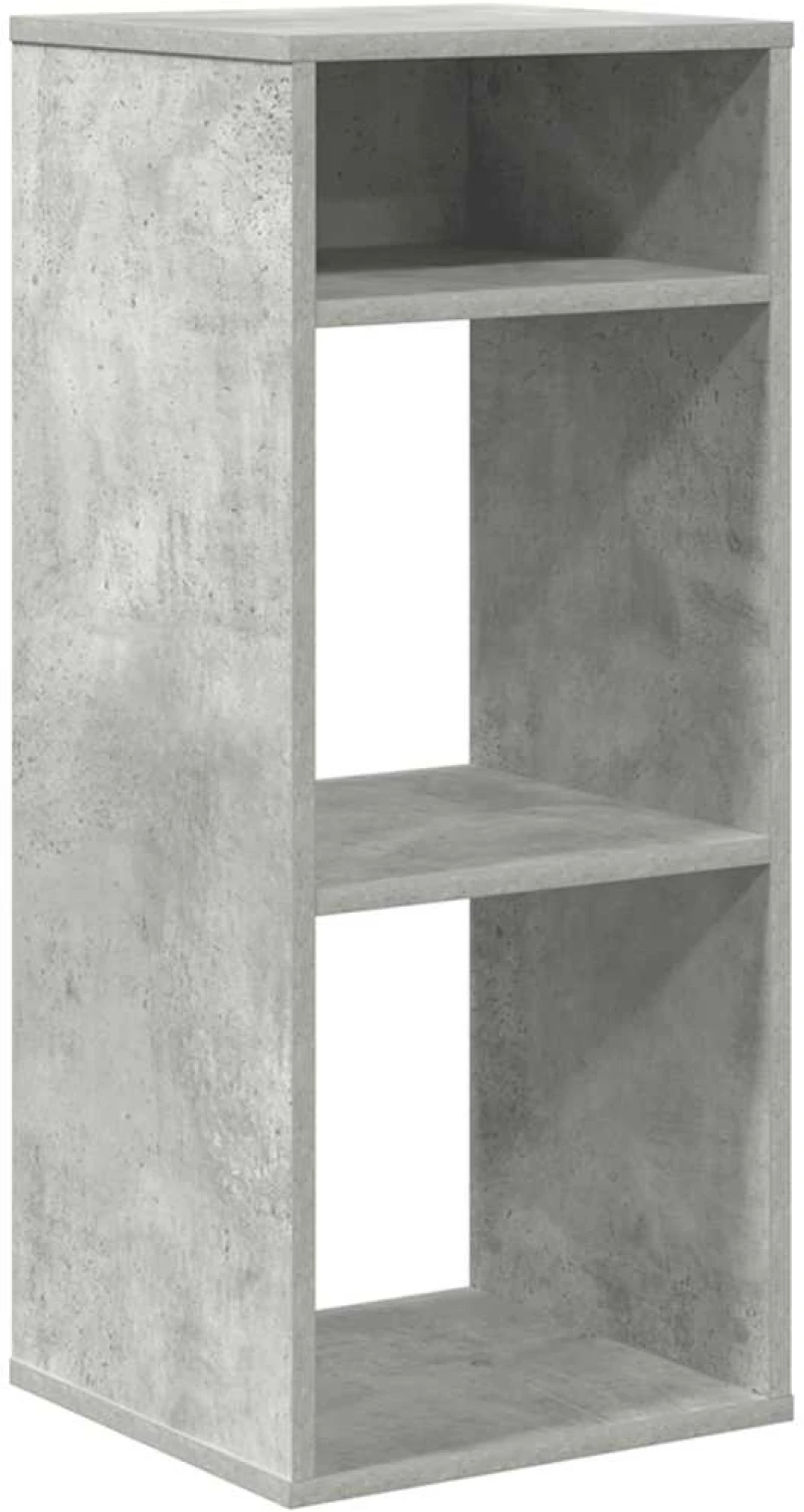 vidaXL Βιβλιοθήκη Γκρι του Σκυροδέματος 34x31x80 εκ. Επεξ. Ξύλο