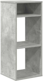 vidaXL Βιβλιοθήκη Γκρι του Σκυροδέματος 34x31x80 εκ. Επεξ. Ξύλο