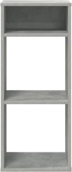 vidaXL Βιβλιοθήκη Γκρι του Σκυροδέματος 34x31x80 εκ. Επεξ. Ξύλο