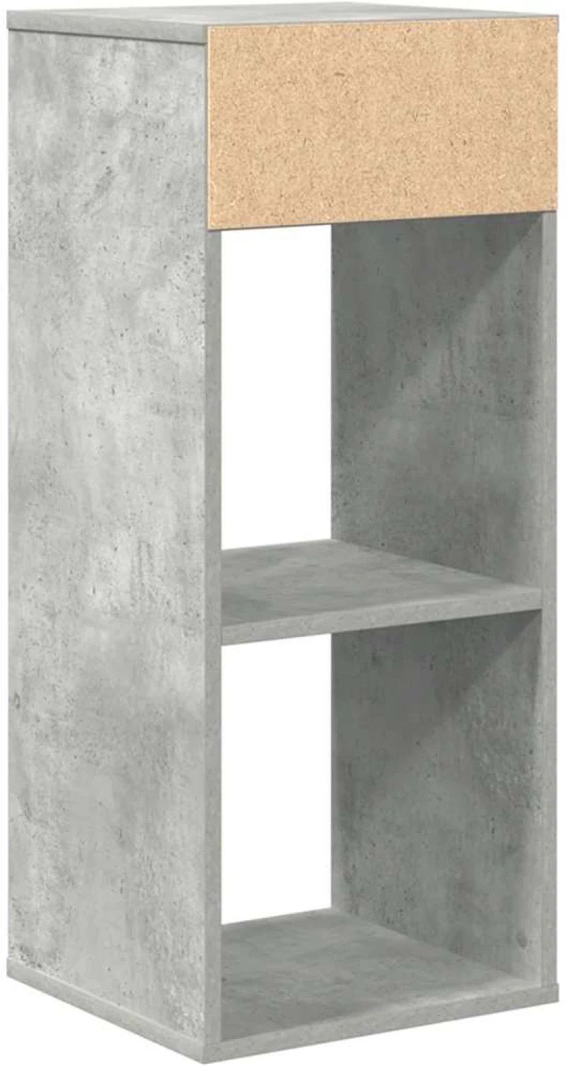 vidaXL Βιβλιοθήκη Γκρι του Σκυροδέματος 34x31x80 εκ. Επεξ. Ξύλο