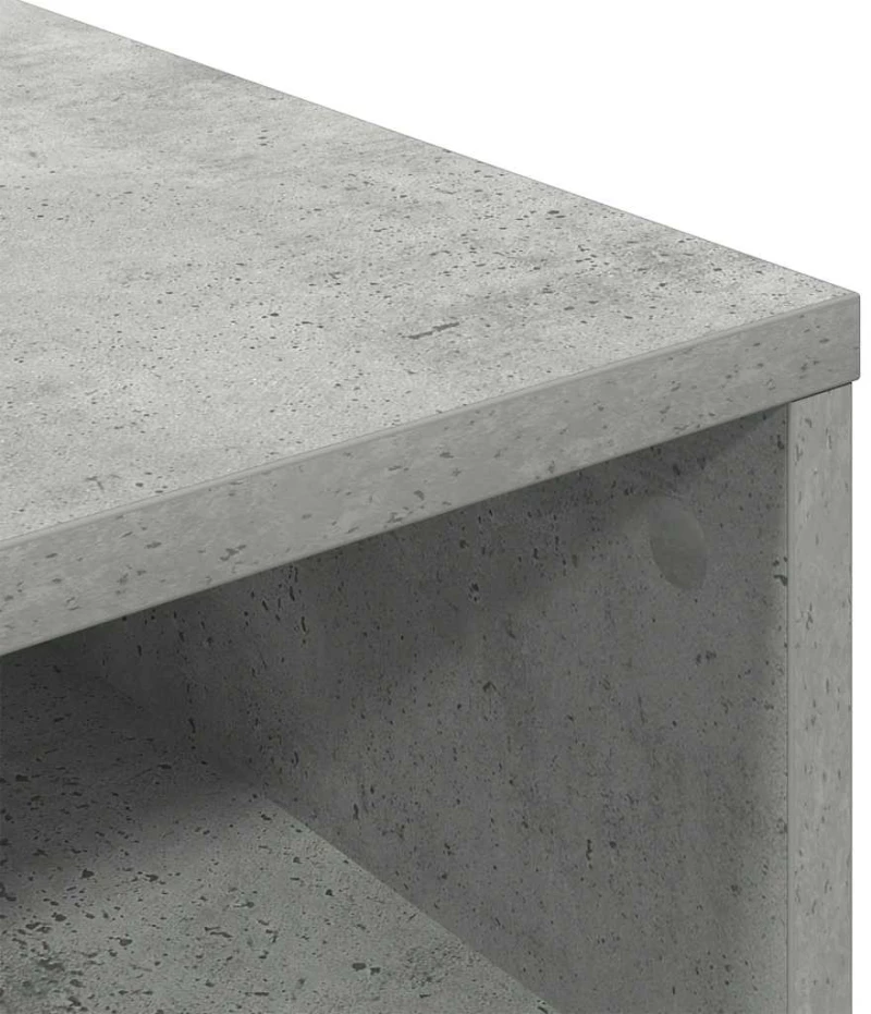 vidaXL Βιβλιοθήκη Γκρι του Σκυροδέματος 34x31x80 εκ. Επεξ. Ξύλο
