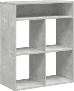 vidaXL Βιβλιοθήκη Γκρι Σκυροδέματος 66x31x80 εκ. από Επεξεργ. Ξύλο