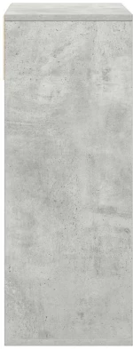 vidaXL Βιβλιοθήκη Γκρι Σκυροδέματος 66x31x80 εκ. από Επεξεργ. Ξύλο