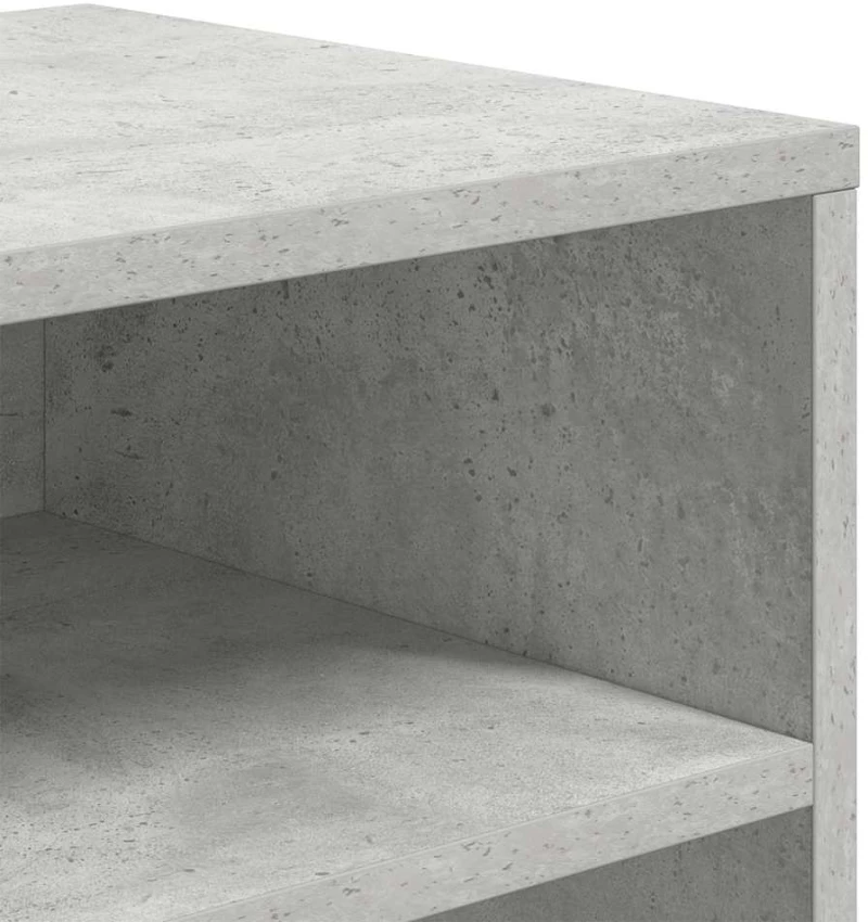 vidaXL Βιβλιοθήκη Γκρι Σκυροδέματος 66x31x80 εκ. από Επεξεργ. Ξύλο