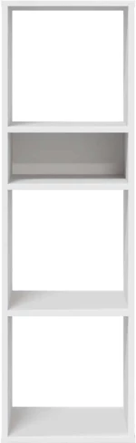vidaXL Βιβλιοθήκη με 5 Ράφια Λευκή 34x31x112 εκ. Επεξεργασμένο Ξύλο