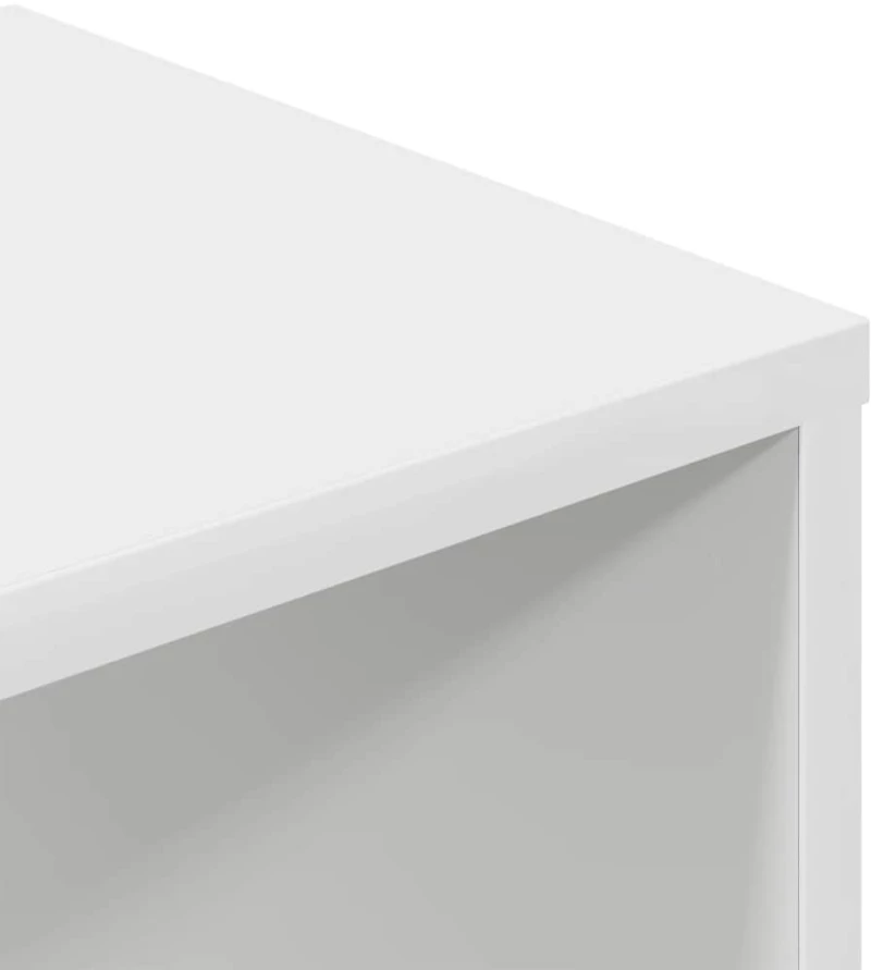 vidaXL Βιβλιοθήκη με 5 Ράφια Λευκή 34x31x112 εκ. Επεξεργασμένο Ξύλο