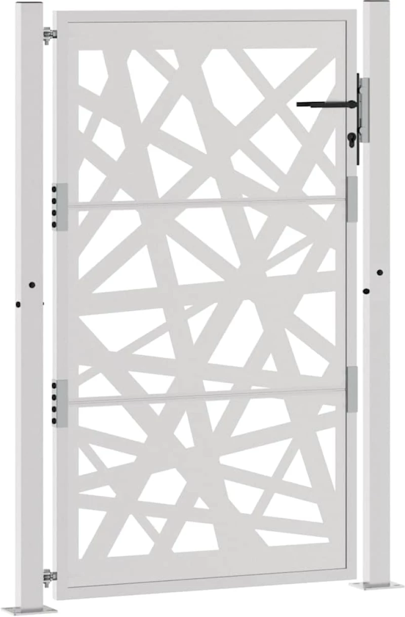 vidaXL Πύλη κήπου 105x155 cm από καιρικό χάλυβα Light Design
