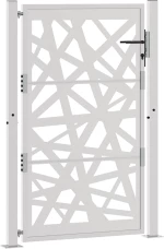 vidaXL Πύλη κήπου 105x155 cm από καιρικό χάλυβα Light Design