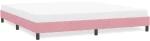vidaXL Πλαίσιο κρεβατιού χωρίς στρώμα ροζ 180x220 cm Βελούδινο