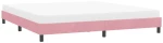 vidaXL Πλαίσιο κρεβατιού χωρίς στρώμα ροζ 180x220 cm Βελούδινο
