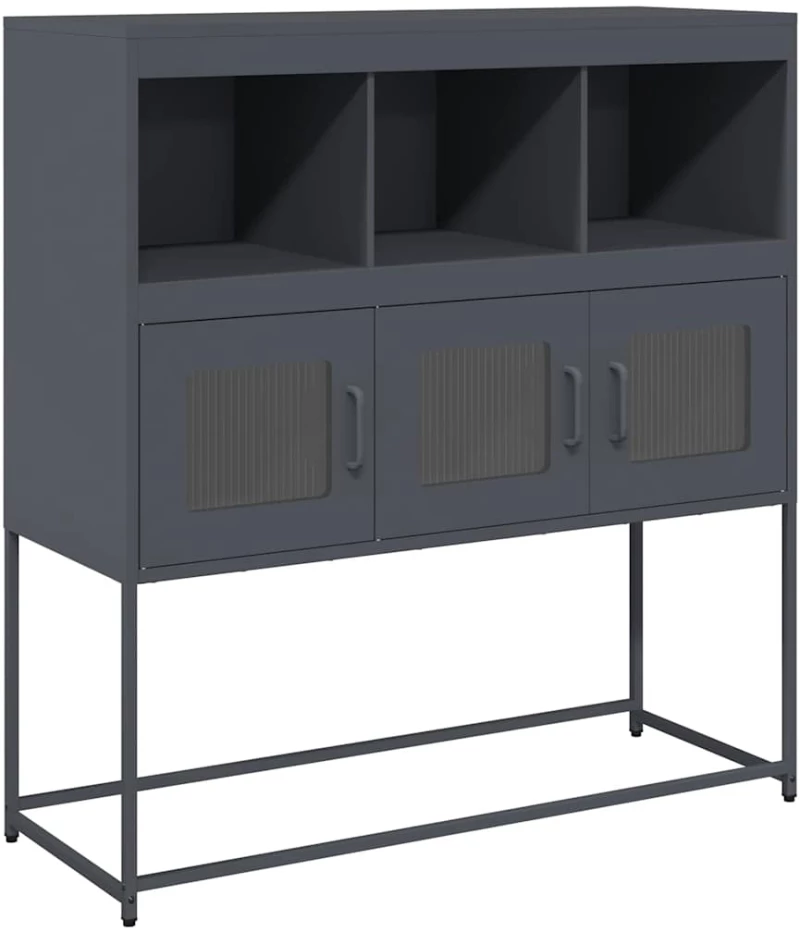 vidaXL Ντουλάπι Ανθρακί 100,5x39x107 εκ. από Χάλυβα Ψυχρής Έλασης