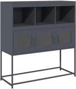 vidaXL Ντουλάπι Ανθρακί 100,5x39x107 εκ. από Χάλυβα Ψυχρής Έλασης