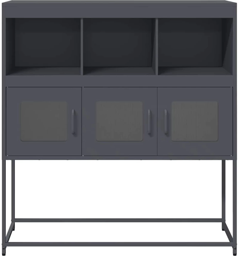 vidaXL Ντουλάπι Ανθρακί 100,5x39x107 εκ. από Χάλυβα Ψυχρής Έλασης