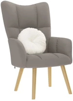 vidaXL Πολυθρόνα Relax Taupe Υφασμάτινη
