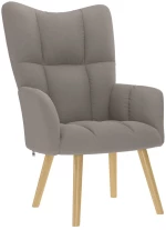 vidaXL Πολυθρόνα Relax Taupe Υφασμάτινη