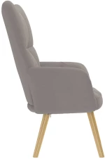 vidaXL Πολυθρόνα Relax Taupe Υφασμάτινη