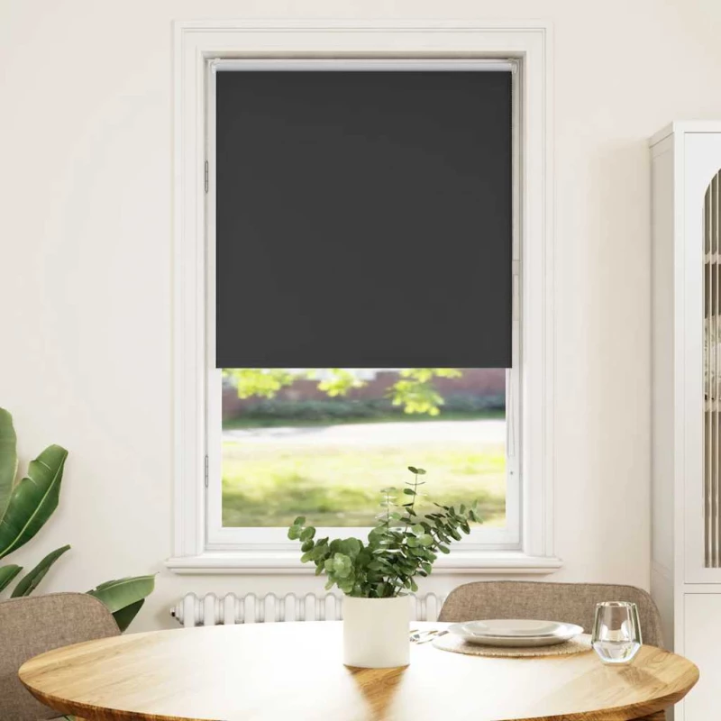 vidaXL Ρολέρ Μπλακάουτ Μαύρο 80x150 cm Πλάτος υφάσματος 75,7 cm