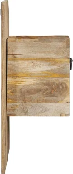 vidaXL Κομοδίνο 60x32x80 cm Στερεό ακατέργαστο ξύλο Μάνγκο