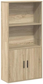 vidaXL Βιβλιοθήκη Sonoma Δρυς 60x24x120 εκ. από Επεξεργασμένο Ξύλο