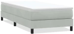 vidaXL Box Spring Κρεβάτι χωρίς στρώμα ανοιχτό γκρι 90x210cm Βελούδινο