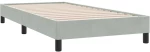 vidaXL Box Spring Κρεβάτι χωρίς στρώμα ανοιχτό γκρι 90x210cm Βελούδινο