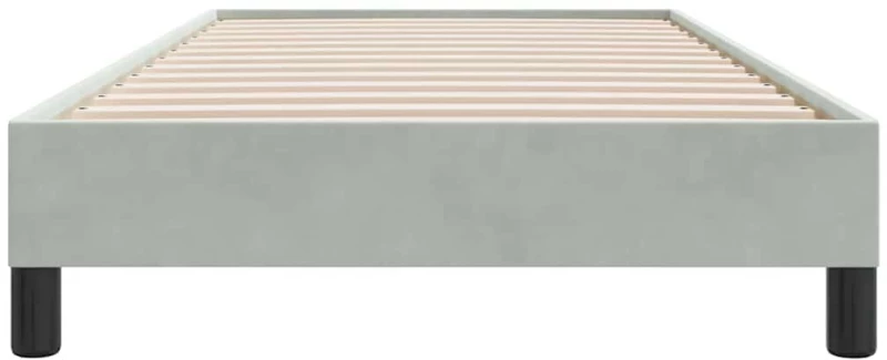 vidaXL Box Spring Κρεβάτι χωρίς στρώμα ανοιχτό γκρι 90x210cm Βελούδινο