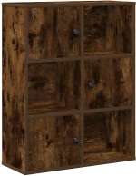 vidaXL Βιβλιοθήκη Καπνιστή Δρυς 60x24x76,5 εκ. από Επεξεργασμένο Ξύλο