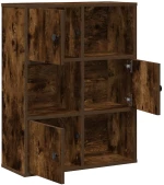 vidaXL Βιβλιοθήκη Καπνιστή Δρυς 60x24x76,5 εκ. από Επεξεργασμένο Ξύλο