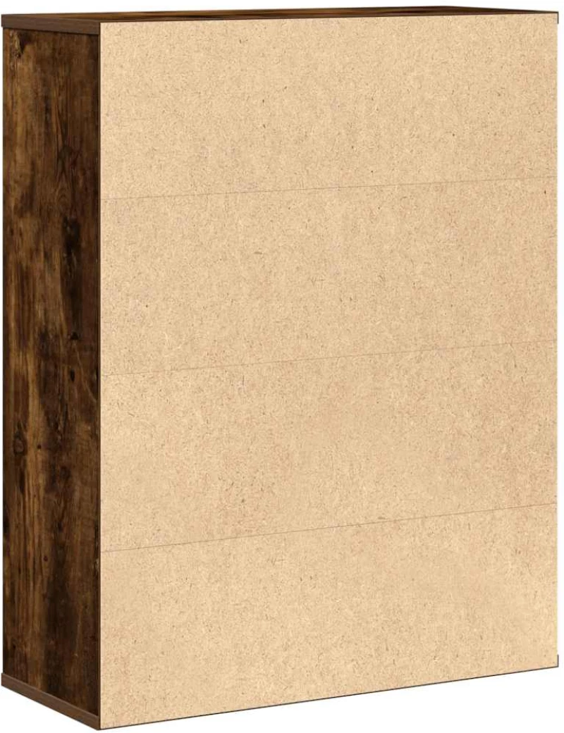 vidaXL Βιβλιοθήκη Καπνιστή Δρυς 60x24x76,5 εκ. από Επεξεργασμένο Ξύλο