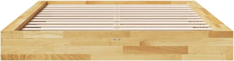 vidaXL Πλαίσιο κρεβατιού χωρίς στρώμα 160x200 cm μασίφ ξύλο δρυς