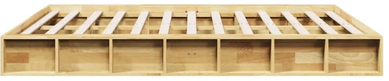 vidaXL Πλαίσιο κρεβατιού χωρίς στρώμα 160x200 cm μασίφ ξύλο δρυς