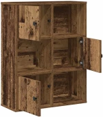 vidaXL Βιβλιοθήκη Όψη Παλαιού Ξύλου 60x24x76,5 εκ. Επεξεργασμένο Ξύλο